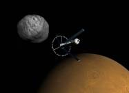Phobos orbiting space colony