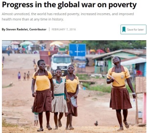 Poverty declining rapidly