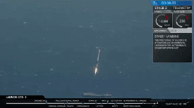 SpaceX lands its rocket booster at sea