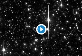 Asteroid crossing star field